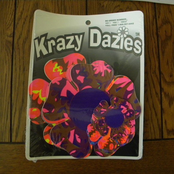 Vintage Krazy Dazies Vinyl Stickers set of 3 - Picture 7 of 7